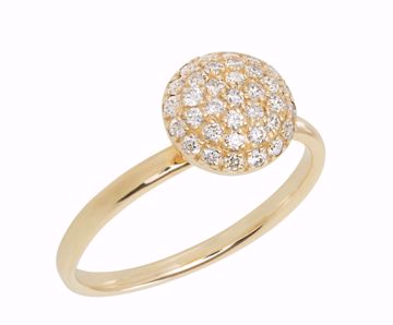 Bilde av Warna Ring 14K gult gull 0,35 ct diamant W/VS str. 54