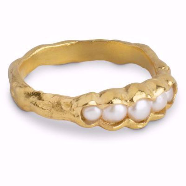 Bilde av Ring Idora Pearl Goldplated