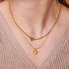 Bilde av Necklace Organic Clover Goldplated