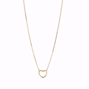 Bilde av Necklace Organic Heart Goldplated