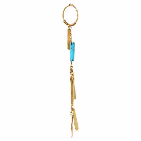 Bilde av Cleo Single Earring - Goldplated