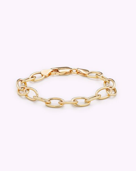 Philippa Studios Link Armbånd 17 cm – moderne armbånd i 18K gullbelagt sølv. 